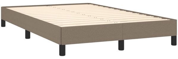 vidaXL Boxspringbett mit Matratze Taupe 120x190 cm Stoff 3269755 Bild 4