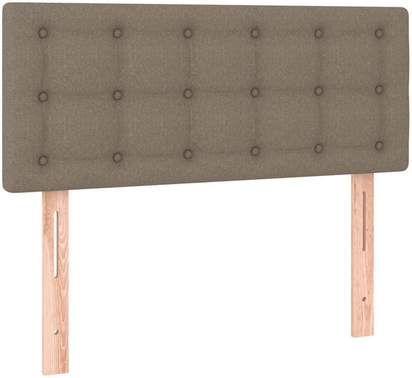 vidaXL Boxspringbett mit Matratze Taupe 120x190 cm Stoff 3269755 Bild 7