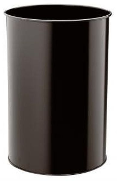 Durable Papierkorb Metall rund (30 L) schwarz