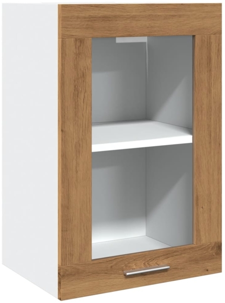 vidaXL Hängeschrank Lyon Glas Artisan-Eiche 40x31x60 cm Holzwerkstoff 856099