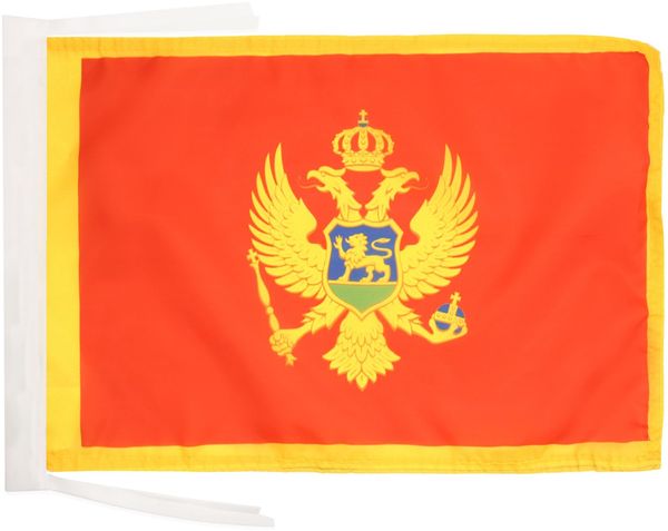 AZ FLAG - Flagge Montenegro - 45x30 cm Mit Kordel - Montenegrinische Fahne 30x45 Cm - Flaggen