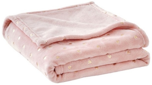 Babydecke Babydecke mit Goldherzen, vertbaudet