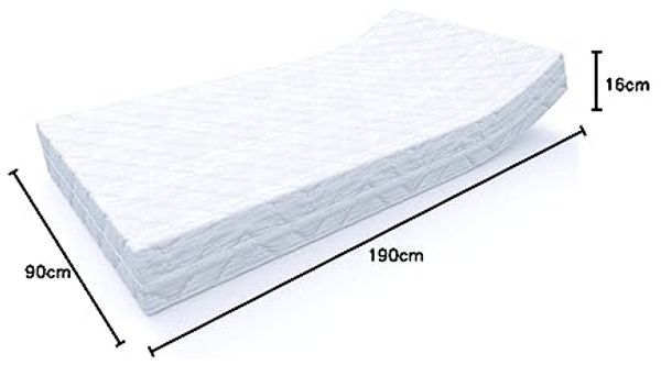 AQUADELUXE 7 Zonen Wendematratze 90 x 190 x ca. 16 cm H5/H6 Bild 2