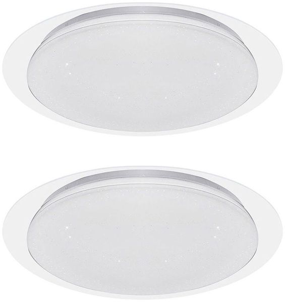 2er Set LED Deckenlampe, Sterneneffekt, Fernbedienung 46,5 cm