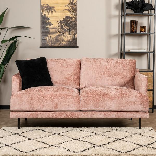 Bronx71 Chenille Sofa Denver 2,5-Sitzer pink