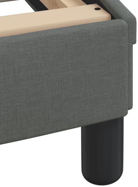 vidaXL Bettgestell ohne Matratze "Hvar" Dunkelgrau 140x190 cm Stoff 3207766 Bild 9