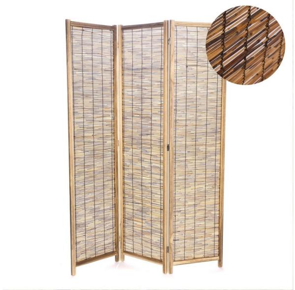 CREEDWOOD Paravent RAUMTEILER "VIVA", Schilfrohr, 170x120 cm, Natur Paravent