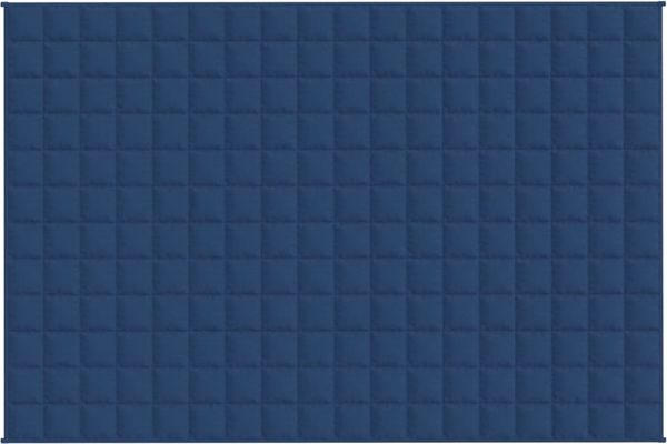 vidaXL Gewichtsdecke Stoff, 1x Gewichtsdecke, Blau, 122x183 cm, Stoff, 9 kg Bild 3