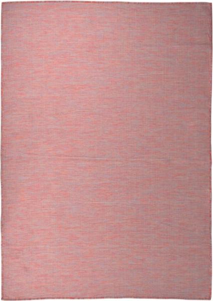 vidaXL Outdoor-Teppich Flachgewebe 140x200 cm Rot 340824