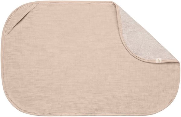 Hauck Topper und Handtuch für Wickelauflage, Atmungsaktives Musselin und Frottee Stoff, Waschbar bei 60° C, für Junge und Mädchen, geeignet für hauck Change N Clean Baby Wickelunterlauge (Beige)