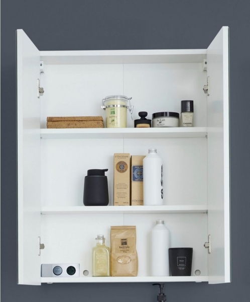 INOSIGN Spiegelschrank Sovana Badschrank wahlweise mit oder ohne Beleuchtung - (B/T/H) 60/18/67 cm Bild 2