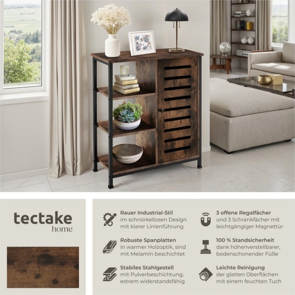 tectake Highboard Sideboard, Industrial Style