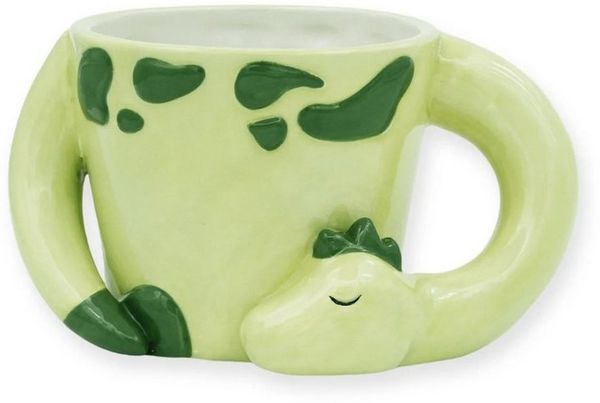 Winkee Tasse schlafender Dino Kaffeebecher 18173, Keramik