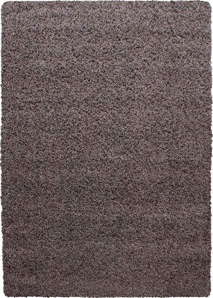 Hochflor Teppich Lux Läufer - 80x150 cm - Taupe