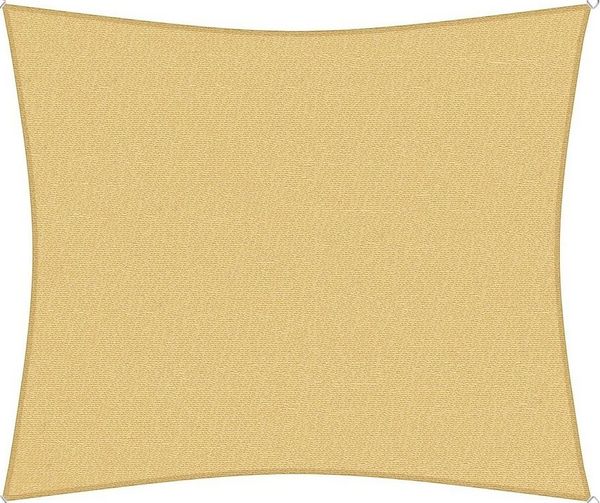 sunprotect 12031 Professional Sonnensegel, 3 x 2,5 m, Rechteck, wind- & wasserdurchlässig, beige