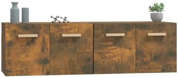vidaXL Wandschränke 2 Stk. Räuchereiche 60x36,5x35 cm Holzwerkstoff 3115633 Bild 4