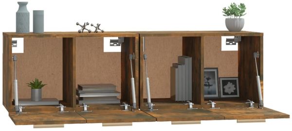 vidaXL Wandschränke 2 Stk. Räuchereiche 60x36,5x35 cm Holzwerkstoff 3115633 Bild 5