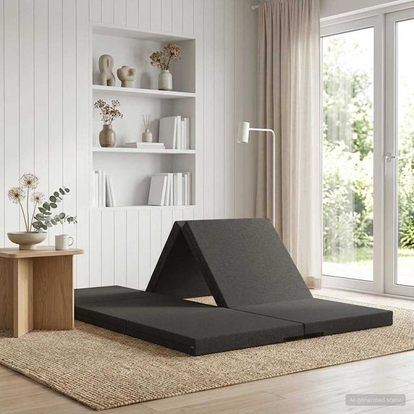 vidaXL Klappsofa Bett 140 x 67 x 45 cm Dunkelgrau 900269