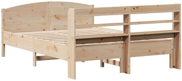 vidaXL Massivholzbett ohne Matratze 140x200 cm Kiefernholz 3306966 Bild 6