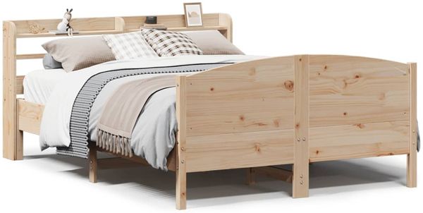 vidaXL Massivholzbett ohne Matratze 140x200 cm Kiefernholz 3306966 Bild 2