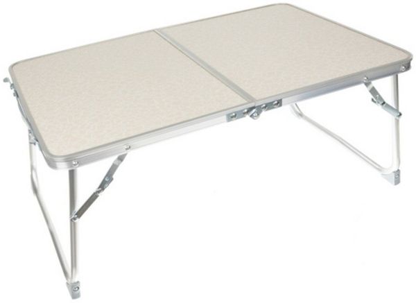 Trizand Campingtisch Klappbarer Campingtisch (Spar-Set, platzsparend), Lässt sich in Sekunden zu einem handlichen Koffer falten
