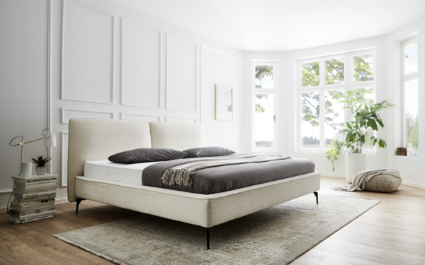 Meise Möbel Polsterbett Infinity, 180x200 cm, ivory