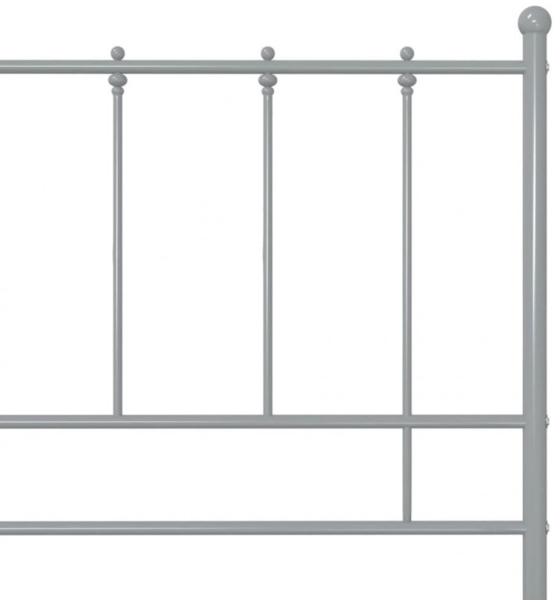 vidaXL Bett Grau Metall 100x200 cm [324951] Bild 4