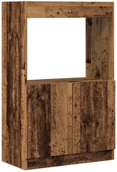 vidaXL Highboard Altholz-Optik 63x33x100 cm Holzwerkstoff 855104