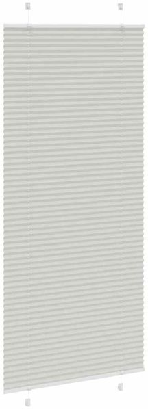 vidaXL Plissee Hellgrau 95x200 cm Stoffbreite 94,4 cm Polyester 4015363 Bild 4