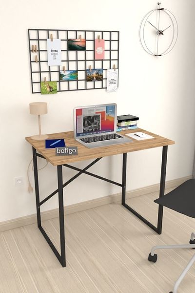 Schreibtisch 42 x 28 x 73.8 cm Spanplatte Braun 90742949 [en. casa]