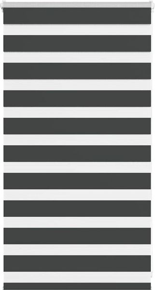 vidaXL Doppelrollo Schwarz 70x100 cm Stoffbreite 65,9 cm Polyester 4014203