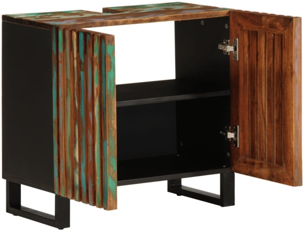 vidaXL Waschbeckenunterschrank 62x34x58 cm Massivholz Akazie 377533