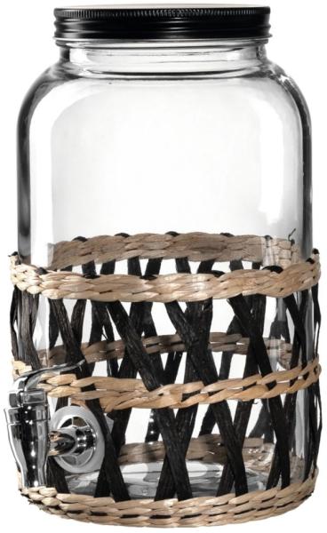 Leonardo GARDA Getränkespender 3,4 Liter mit Geflecht