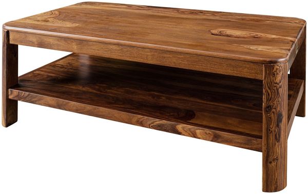Couchtisch Sheesham 120x70x45 walnuss gewachst TORONTO #205