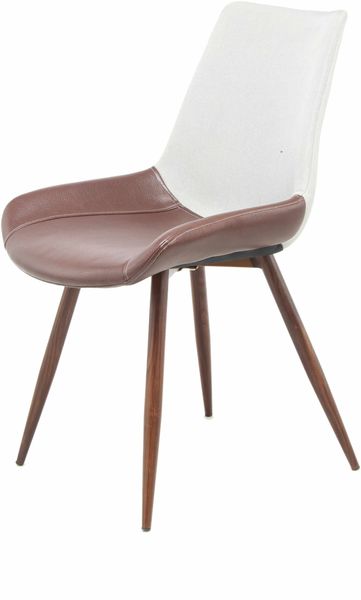 Stuhl Evergreen 110 2er-Set Hellgrau / Mokka