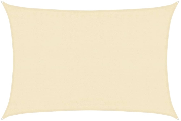 vidaXL Sonnensegel 160 g/m² Creme 3,5x4,5 m HDPE 311186