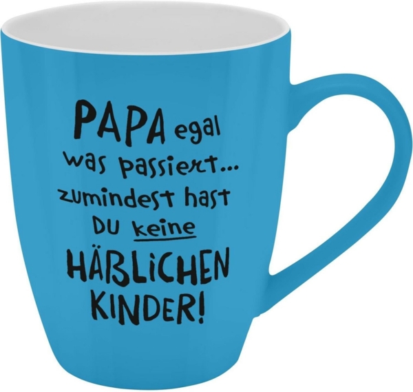 Tasse Tee- Kaffeetasse Kaffeebecher 35cl Geschenk Sheepworld PAPA EGAL 074206