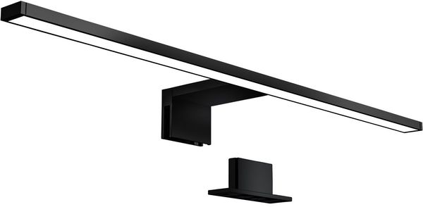 LED Bad Spiegelleuchte Badezimmer Beleuchtung Aufbau IP44 Schminklicht schwarz