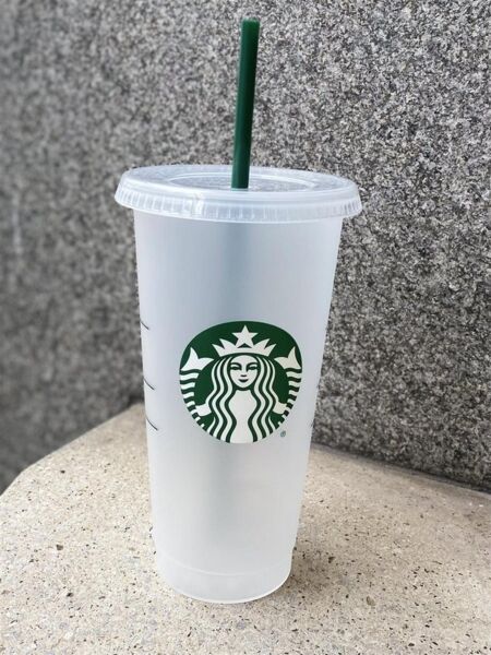 Starbucks Frühstücks-Geschirrset Starbucks Cold Cup Large Edition Becher 710ml wiederverwendbar