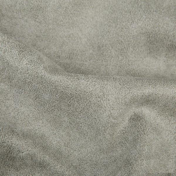 Couchgarnitur TIZIAN L-Form in Wildlederoptik-Hellgrau/ Ottomane Links Bild 3