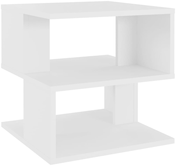 vidaXL Beistelltisch Weiß 40x40x40 cm Holzwerkstoff 806292