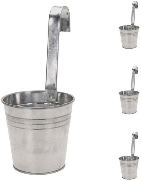 4x Blumentopf zum Aufhängen Pflanzgefäß Balkontopf Hängetopf Ø13xH28cm