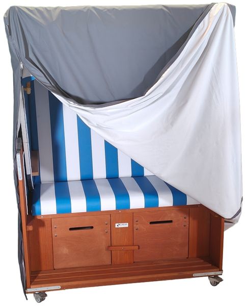 Strandkorb-King Premium Schutzhülle grau für 130-140cm Strandkörbe extra lang
