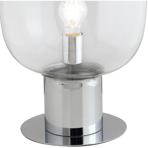 Tischleuchte FELLINI, Chrom 1x E27 max. 25W, 18x30cm ohne Leuchtmittel Bild 2