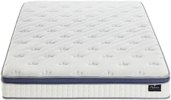 Vente-unique - MALAO Mattress and bed base set Stoff Weiß - B 140 cm x H 25 cm31 cm x L 190 cm Bild 6