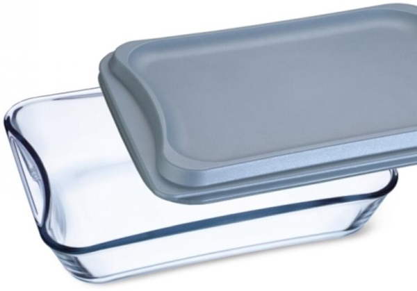 SIMAX Brat- & Backschale 3,5 l eckig mit Kunststoff-Deckel