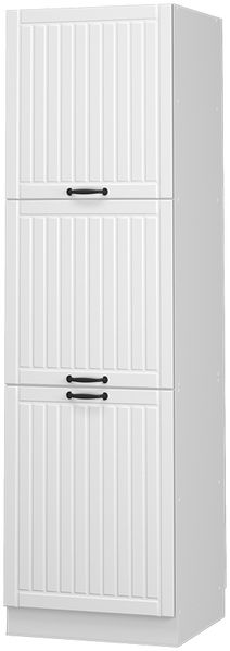 Herdumbauschrank Fame-Line Weiß Landhaus 60 cm Vicco