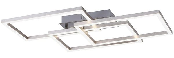 Smart RGB LED Deckenleuchte, dimmbar, Fernbedienung, H 10,5 cm