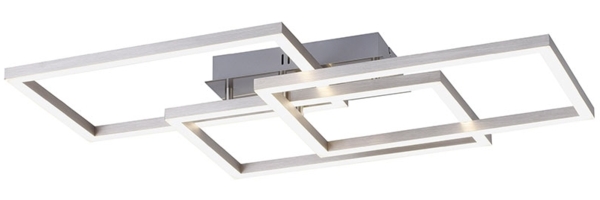 Smart RGB LED Deckenleuchte, dimmbar, Fernbedienung, H 10,5 cm