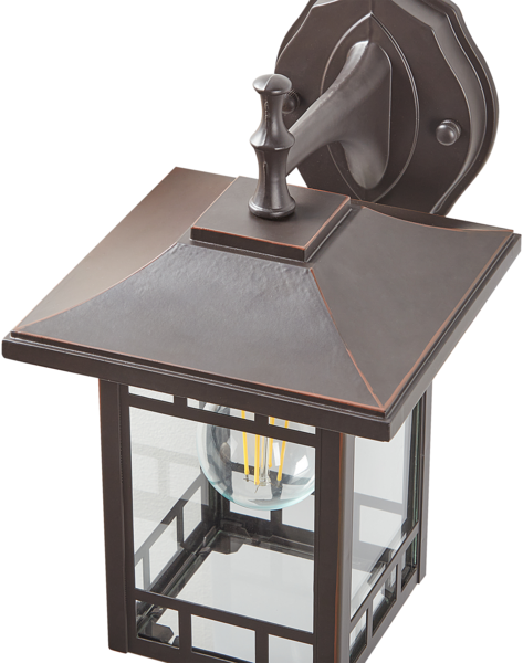 Außenwandleuchte HERIOT 28 cm Schwarz Bild 5